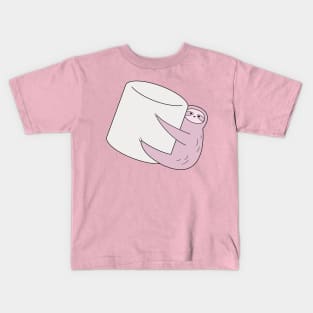 Sloth Hugging a Marshmallow Kids T-Shirt